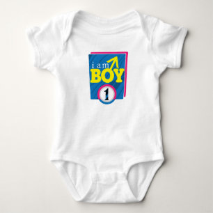 i am boy 1 baby bodysuit