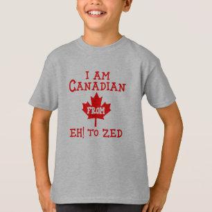 I Am Canadian from Eh! to Zed - Kids T-Shirt