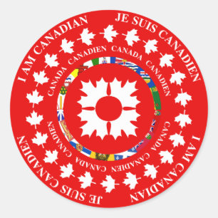 I AM CANADIAN - JE SUIS CANADIEN 2 STICKER