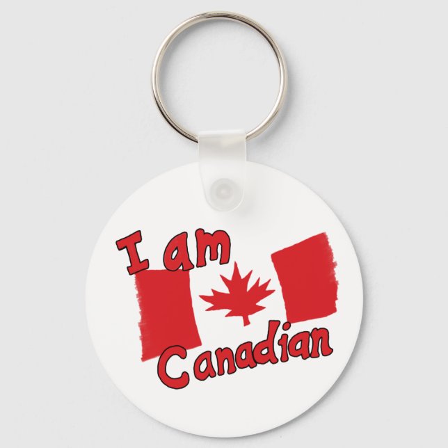 I am Canadian Keychain (Front)