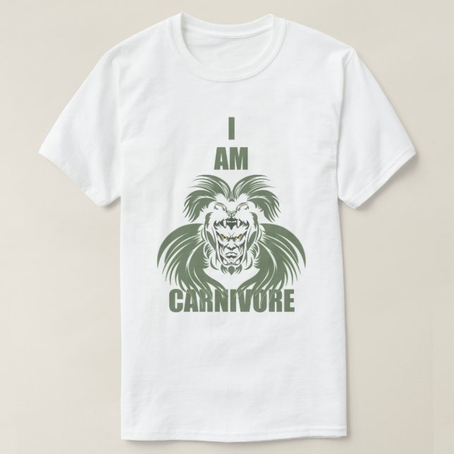 I AM CARNIVORE T-Shirt (Design Front)