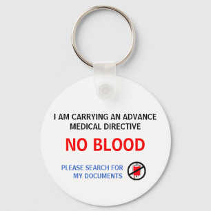 I AM CARRYING AN ADVANCE MEDICAL DIRE... KEYCHAIN