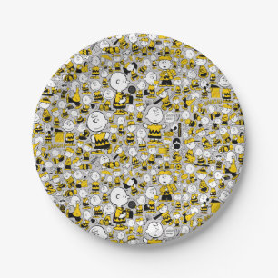 I Am Charlie Brown Pattern Paper Plate