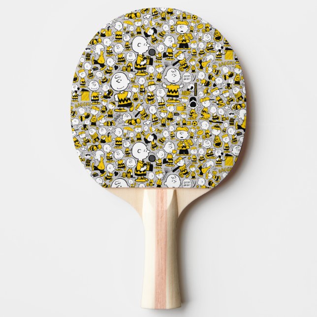 I Am Charlie Brown Pattern Ping Pong Paddle (Front)