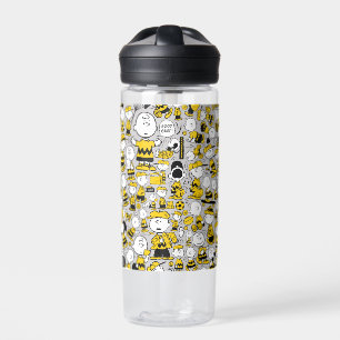 I Am Charlie Brown Pattern Water Bottle