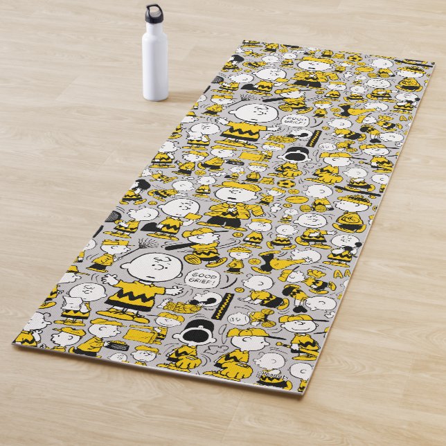 I Am Charlie Brown Pattern Yoga Mat (In Situ)
