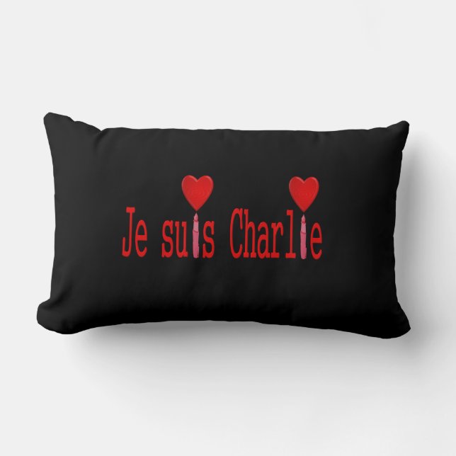 I am charlie lumbar pillow (Front)