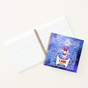 I AM Christmas Spiral Notebook