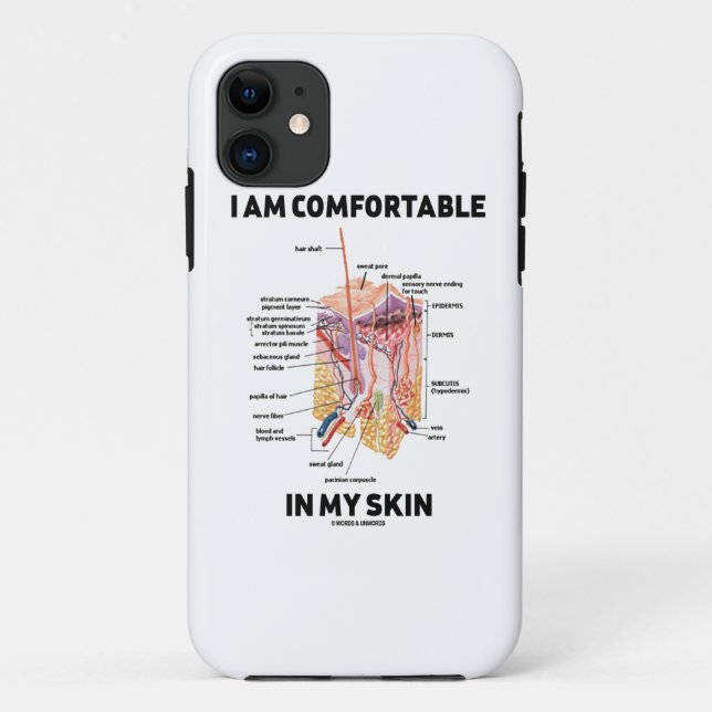 I Am Comfortable In My Skin (Dermal Layers) Case-Mate iPhone Case (Back)