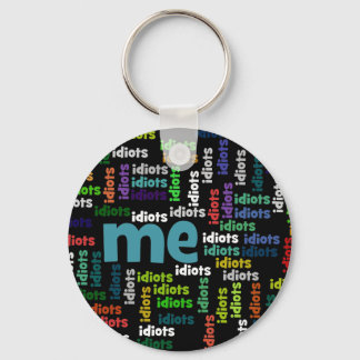 I am Completely Surrounded by a Group of Idiots Keychain