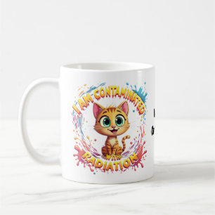 I Am Contaminated with Radiation Japanese Cat Meme Coffee Mug
