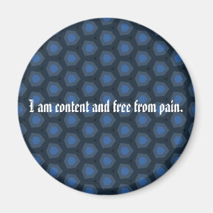 I am content and free from pain magnet