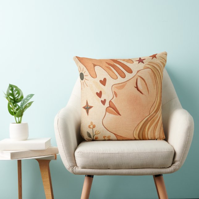 I AM CREATED — The Breath of Life Throw Pillow (Chair)