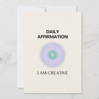 I am Creative Daily Affirmation Positive