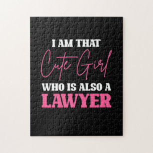 I Am Cute Lawyer Girl Jigsaw Puzzle