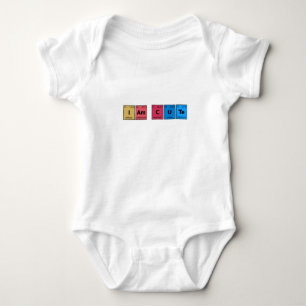 I am Cute Periodic Table Baby Bodysuit