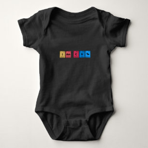 I am Cute Periodic Table Baby Bodysuit