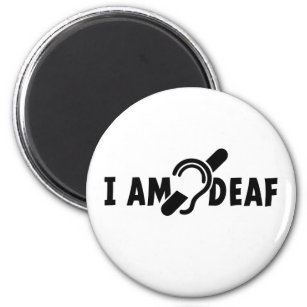 I am deaf. Limited hearing. Doven, slechthorend Magnet