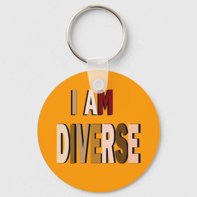 I Am Diverse Keychain (Front)