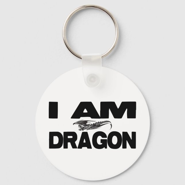 I Am Dragon Keychain (Front)