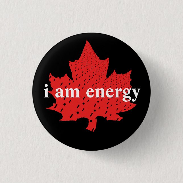 i am energy 1 inch round button (Front)