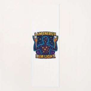 "I Am Energy. I Am Light." – Cosmic Star Silhouett Yoga Mat