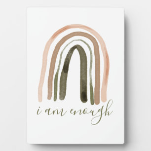 I Am Enough Inspiring Affirmation Plaque