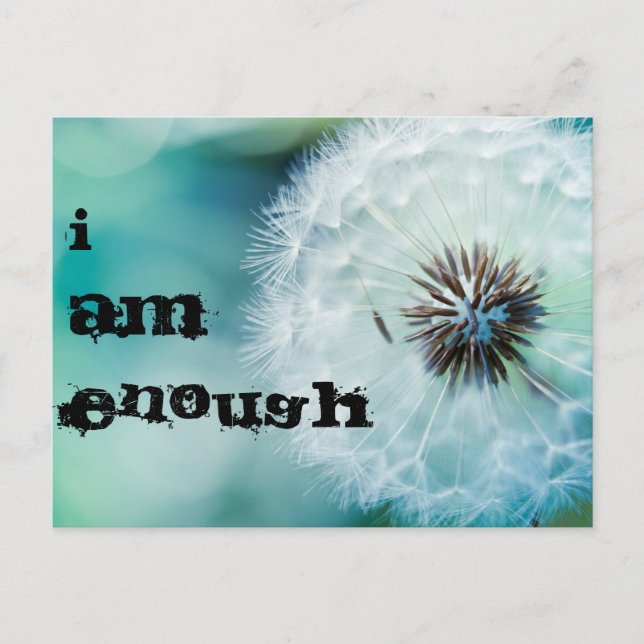I am enough postcard (Front)