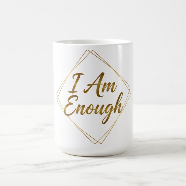 I Am Enough Script Mug (Center)