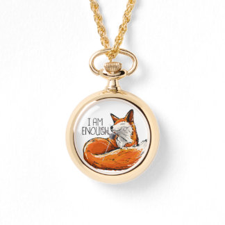 "I am enough" self care fox Watch