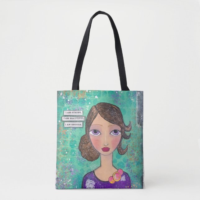 I Am Enough Tote Bag (Front)