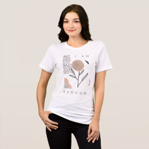 I Am Enough Women’s T-Shirt Minimal Abstract Flo Tri-Blend Shirt