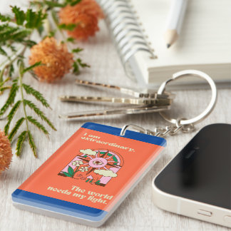 I am Extraordinary Look Extraordinary Keychain