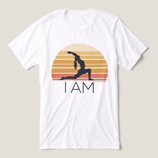 I AM FAITH YOGA CLOTHING SUN LOGO Tri-Blend SHIRT (Design Front)