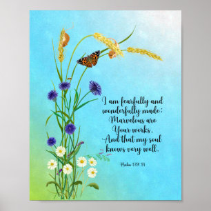 I am fearfully and wonderfully made poster