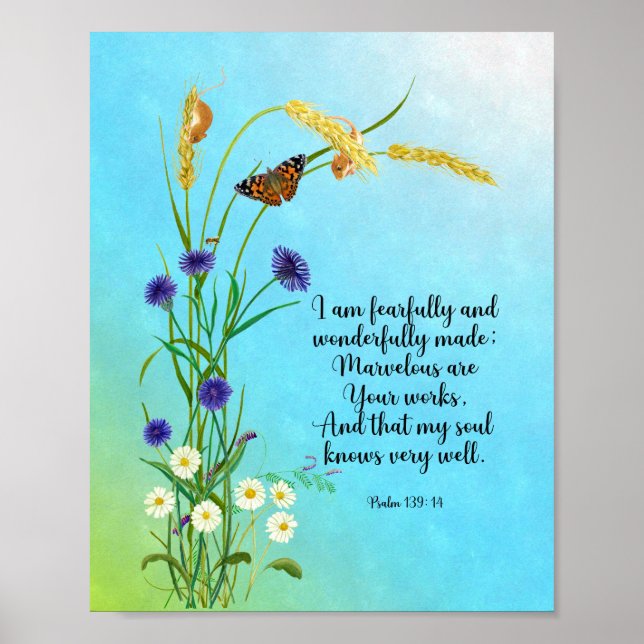 I am fearfully and wonderfully made poster (Front)