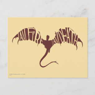 I Am Fire I Am Death - Graphic Postcard