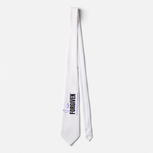I Am Forgiven Christian Necktie (Front)