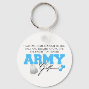 I am Fortunate - Army Girlfriend Keychain