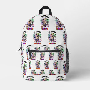 I am freakin' melting Halloween Ice cream Ghosts Printed Backpack