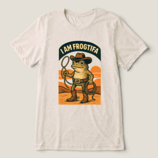 I Am Frogtifa Cowboy – Funny Frog Meme Tri-Blend Shirt