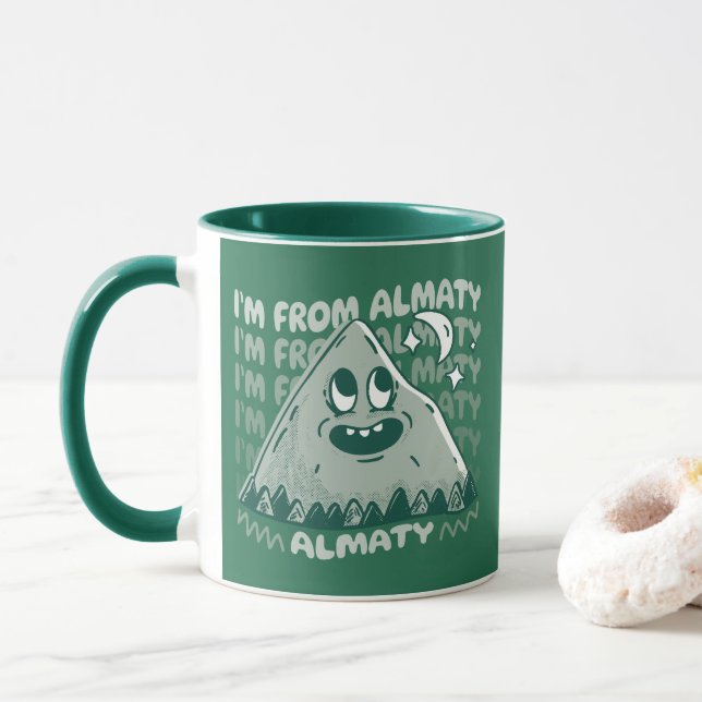 I AM FROM ALMATY KAZAKHSTAN MUG (With Donut)
