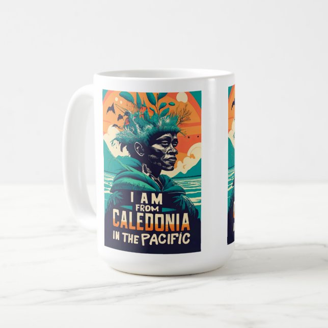 I am from Caledonia, New Caledonia, Kanak Coffee Mug (Front Left)