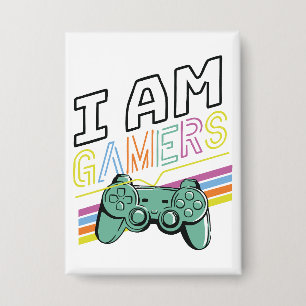 I Am Gamers – Retro Neon Gaming Design