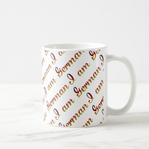 I am German Country Pride Typography Pattern Coffee Mug