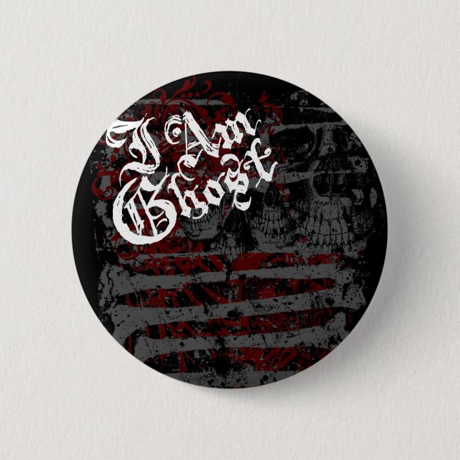 I Am Ghost "Bone Garden" Button (Front)
