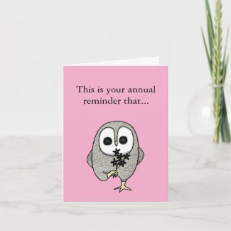 I am glad you were born Funny Goth Owl Birthday
