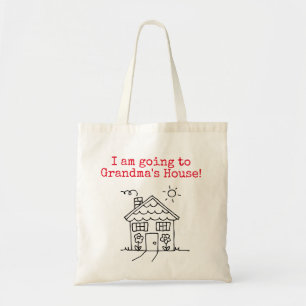 i am going to grandma's house tote bag