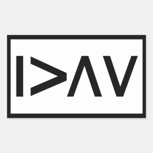 I am greater than my highs and lows - rectangle sticker