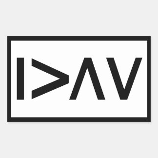 I am greater than my highs and lows - rectangle sticker